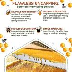 Flexzion 11-Inch Stainless Steel Honey Uncapping Knife