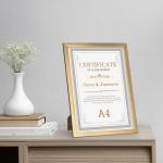 Gold A4 Picture Frames for Bee Art Display, 7-Pack