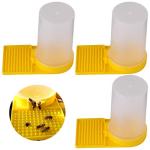 3-Pack Plastic Bee Water Feeders for Beekeeping