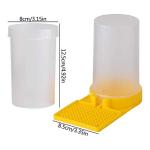 3-Pack Plastic Bee Water Feeders for Beekeeping