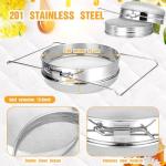 Stainless Steel Double Sieve Honey Strainer for Beekeepers
