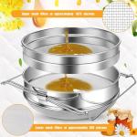 Stainless Steel Double Sieve Honey Strainer for Beekeepers