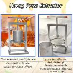 Stainless Steel Manual Honey Extractor with T-Handle
