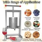 Stainless Steel Manual Honey Extractor with T-Handle