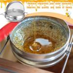 Stainless Steel Double Sieve Honey Strainer for Beekeepers