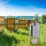 Arebos Manual Honey Extractor with Transparent Lid