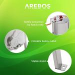 Arebos Manual Honey Extractor with Transparent Lid