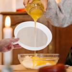 2pcs Honey Strainers Double Layer Nylon Mesh