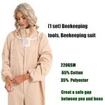 Ventilated Beekeeper Suit with Removable Face Cover