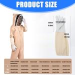 Ventilated Beekeeper Suit with Removable Face Cover