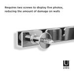 Adjustable Chrome Picture Frame Set for Five Photos