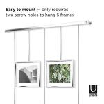 Adjustable Chrome Picture Frame Set for Five Photos