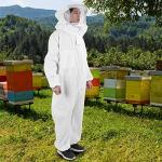 Beekeeping Suit with Dual Zippers - White