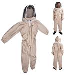 One-Piece Beekeeping Suit with Detachable Veil Hat