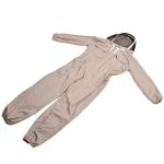 One-Piece Beekeeping Suit with Detachable Veil Hat