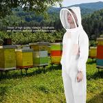Ventilated XL Beekeeping Suit with Double Zippers