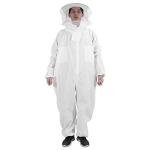 Beekeeping Suit with Dual Zippers - White