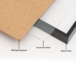 A3 Black Poster Frame with Acrylic Front