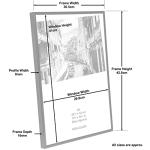 A3 Black Poster Frame with Acrylic Front