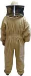Olive Cotton Beekeeping Suit with Round Hat