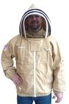 Olive Cotton Beekeeper Jacket for Protection (Small)