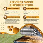 Stainless Steel Beehive Smoker with Heat Shield