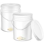 2 Pack 5 Gallon Honey Buckets with Spigot