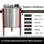 Electric Honey Extractor with Adjustable Stand