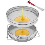 Double Sieve Stainless Steel Honey Strainer