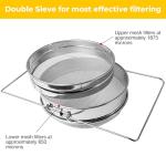 Double Sieve Stainless Steel Honey Strainer