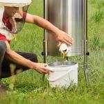 Double Sieve Stainless Steel Honey Strainer