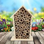 Wooden Bee House Set for Outdoor Gardens