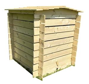 Wooden Beehive Slatted Garden Composter, 242 Liters