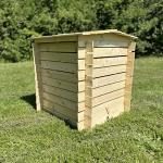 Wooden Beehive Slatted Garden Composter, 242 Liters