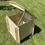Wooden Beehive Slatted Garden Composter, 242 Liters