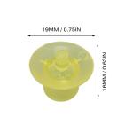 100 Plastic Queen Bee Rearing Cups - Yellow