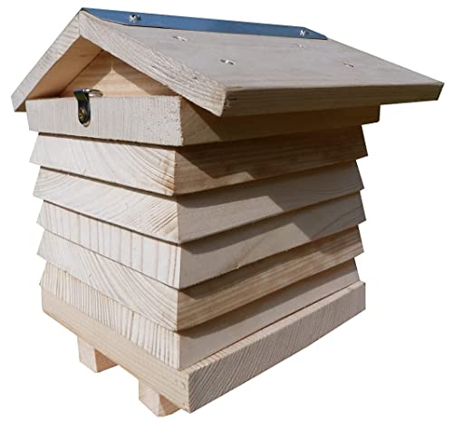 Interactive Wooden Solitary Beekeeping Hive for Insects