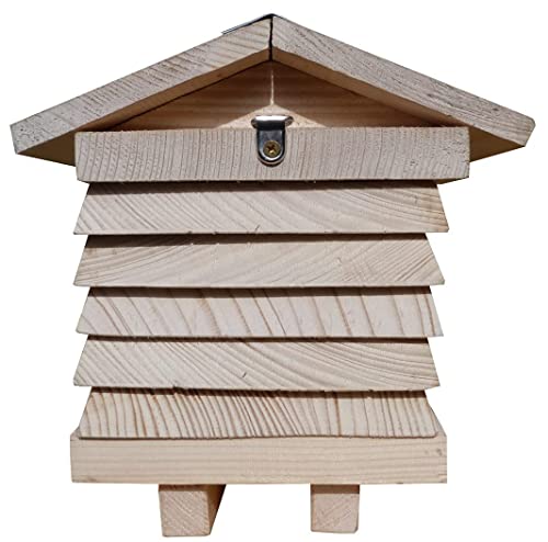 Interactive Wooden Solitary Beekeeping Hive for Insects