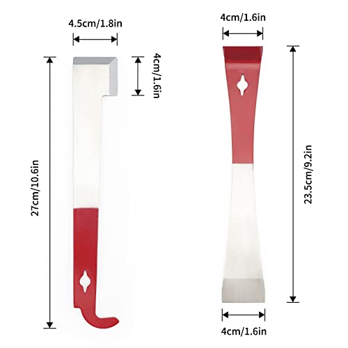 KINGLAKE Bee Hive Tool Set: 2 Stainless Steel Scrapers