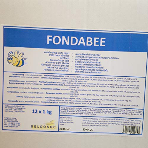 Fondabee Fondant Bee Feed Candy - 12 x 1kg
