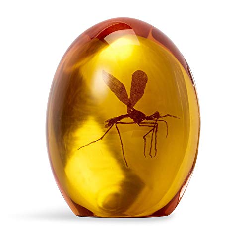 Jurassic Park Mosquito In Amber Resin Prop Replica | Official Jurassic Park Collectible Paper Weight | Measures 3 Inches Tall