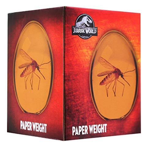 Jurassic Park Mosquito In Amber Resin Prop Replica | Official Jurassic Park Collectible Paper Weight | Measures 3 Inches Tall