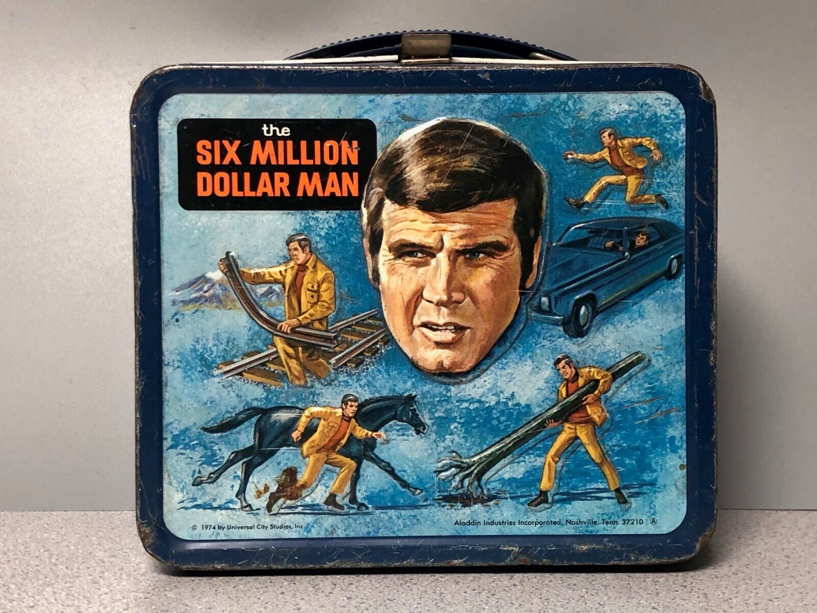 1974 Vintage Six Million Dollar Man Lunch Box