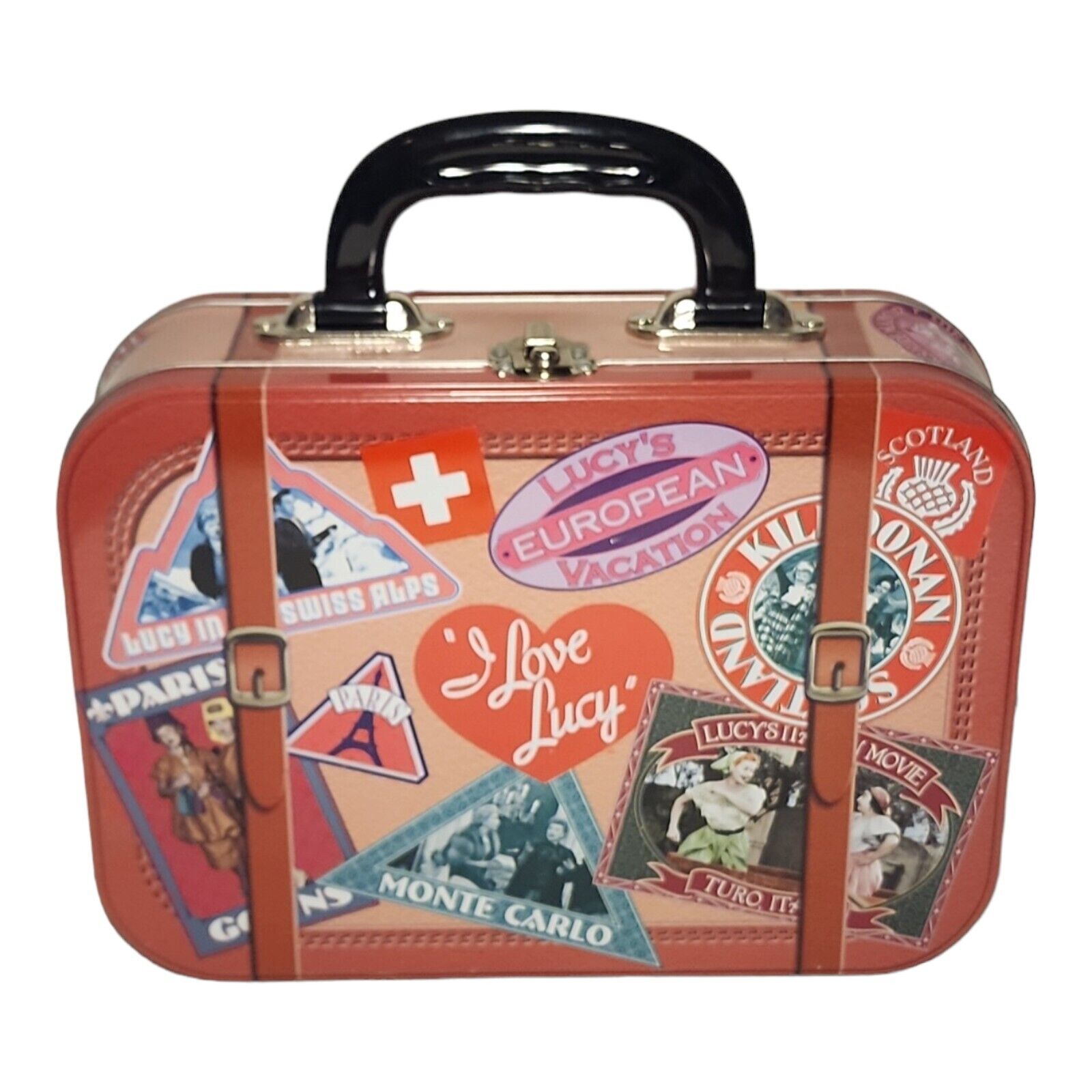 Lucy's European Vacation Tin Lunchbox: Vintage Collectible