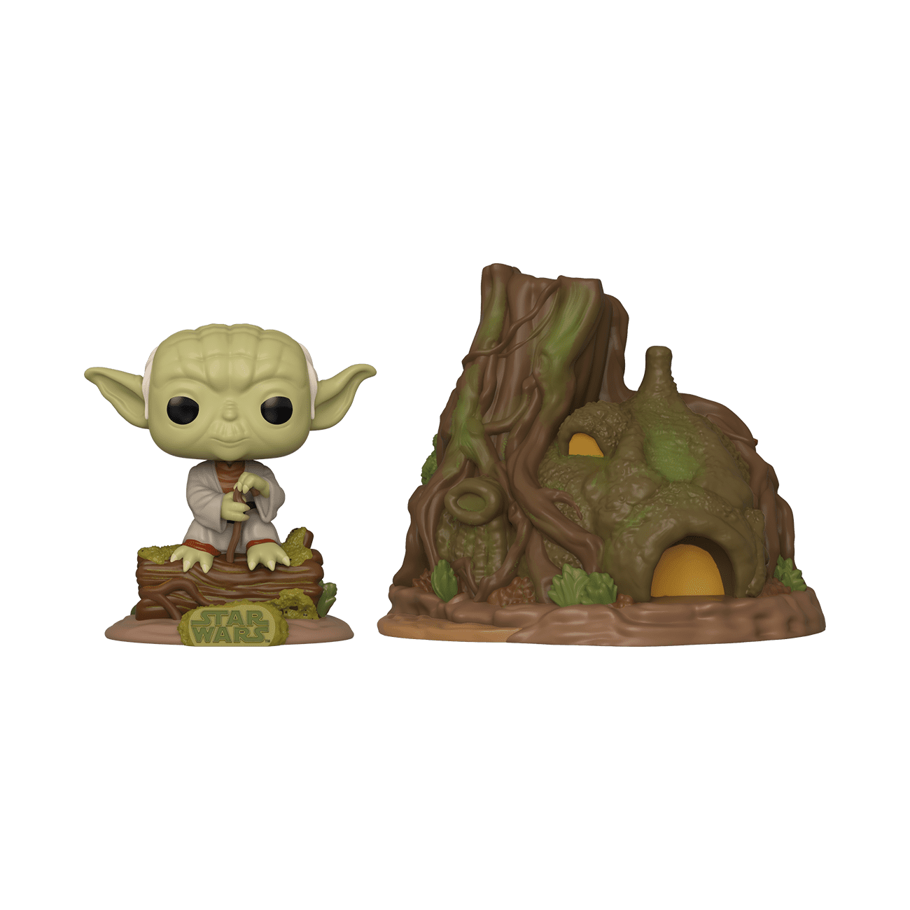 Funko Pop! Town: Star Wars - Yoda's Hut, Multicolor