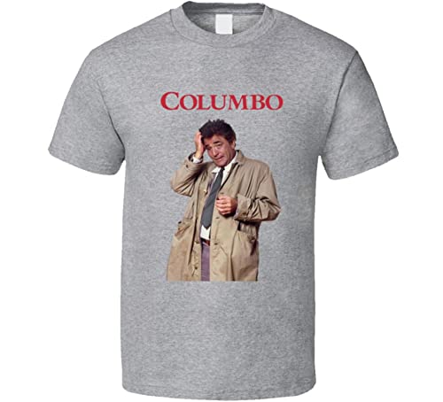 Columbo 80's Detective Retro Tv Show T Shirt XL Sport Grey