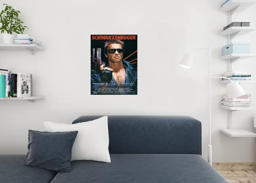 The Terminator Poster Vintage Classic Movie Posters Iconic Theater Decor Cool Wall Decor Art Print Poster 24x36