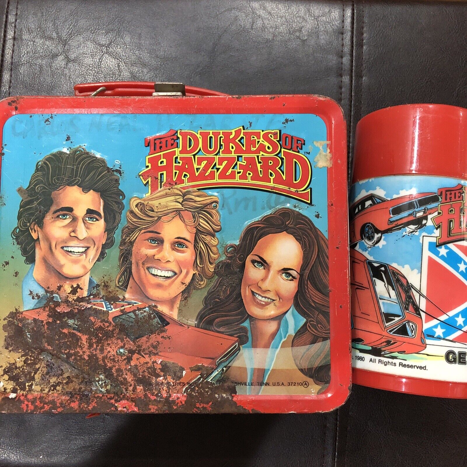 1980 Dukes of Hazzard Lunchbox with Thermos