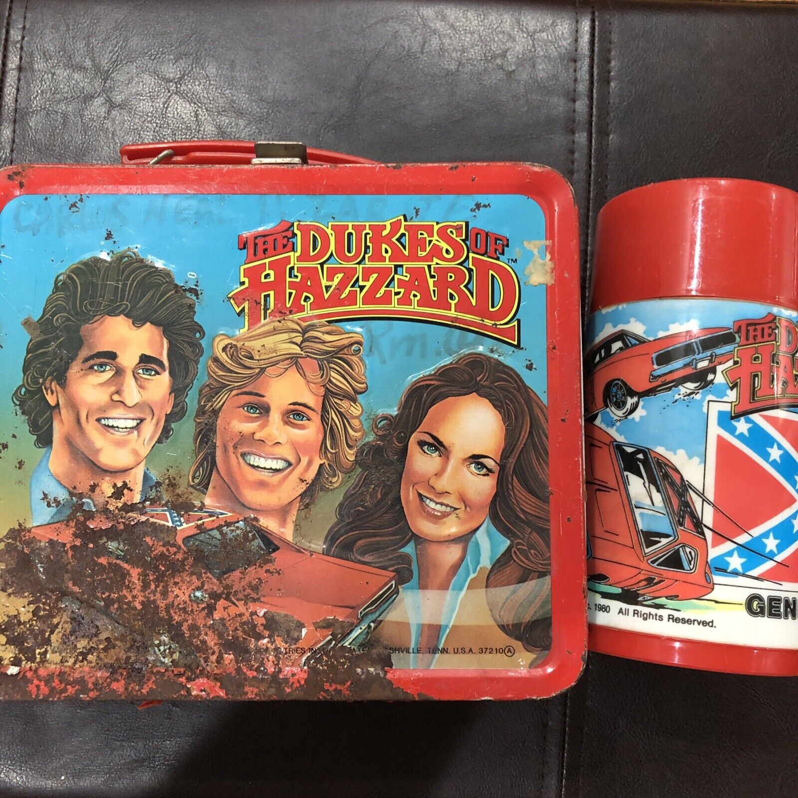1980 Dukes of Hazzard Lunchbox with Thermos