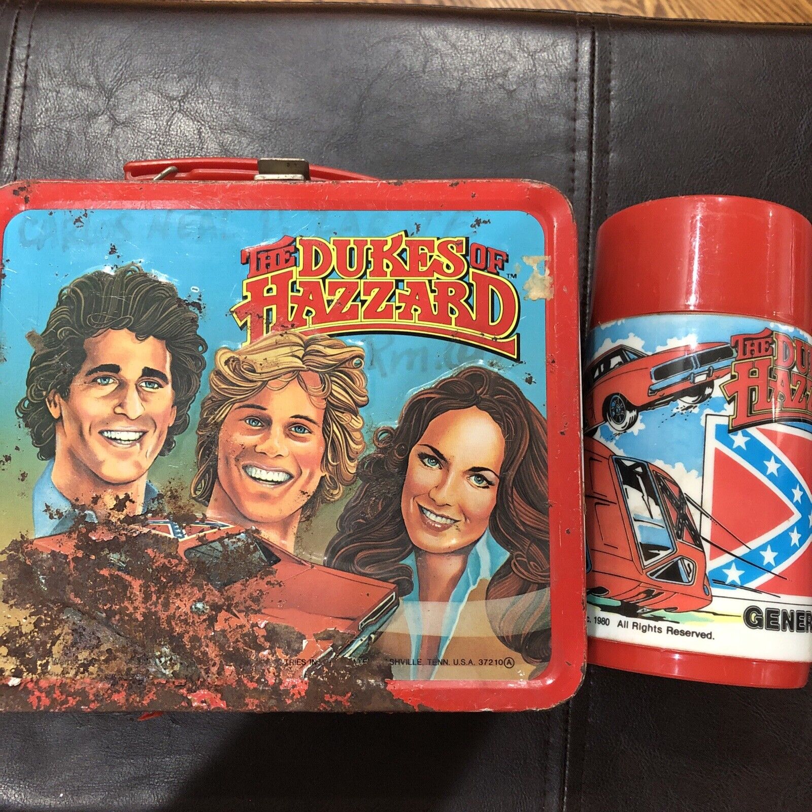 1980 Dukes of Hazzard Lunchbox with Thermos